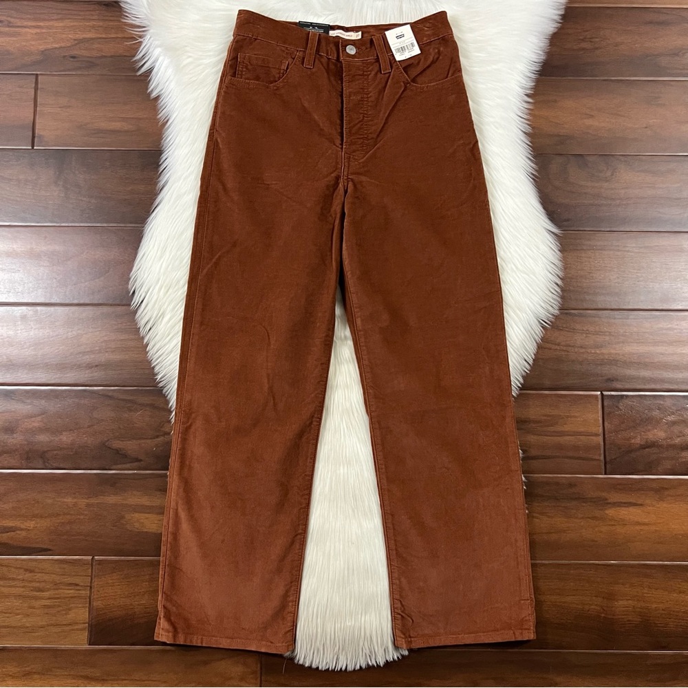 Levi's Size 25 Tortoise Shell Ribcage Straight Ankle Jeans